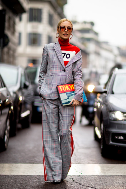 street-style-fashion-week-milao-look-xadrez-vermelho